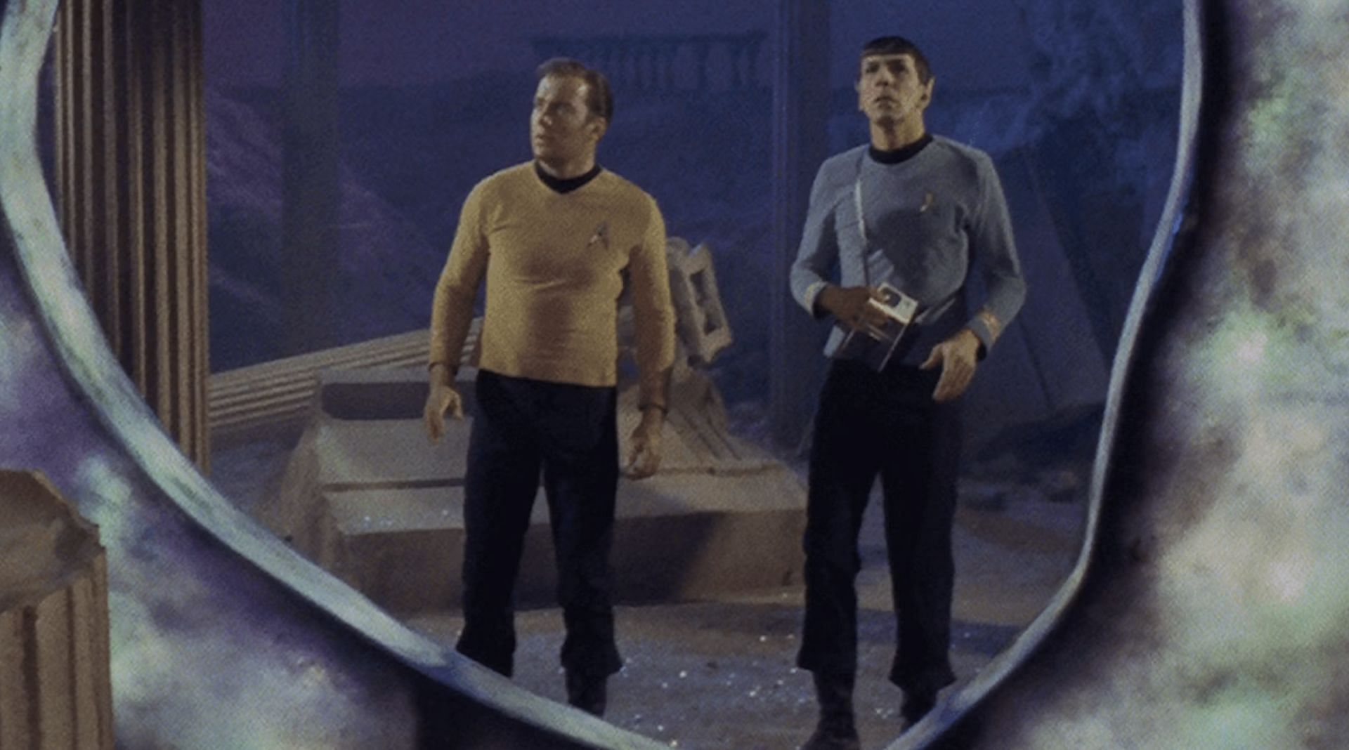 Captain Pike and Spock from TOS. Image via the offical Star Trek website.